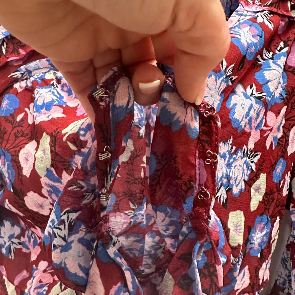 FREE PEOPLE MAYBEL RUFFLE TOP NWT - Picture 5 of 14